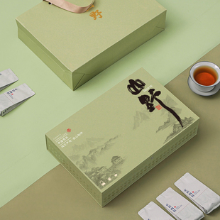 茶叶收纳盒礼盒装空盒包装盒金骏眉红茶岩茶中国茗茶泡袋礼盒包装