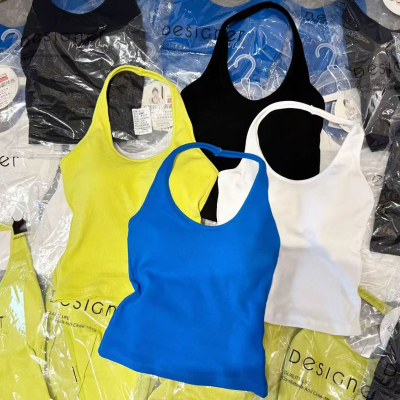 妃子纪2861新疆棉挂脖吊带