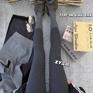 九分保暖裤 季 高腰收腹加绒加厚鲨鱼裤 女秋冬季 外穿 予p167棉打底裤