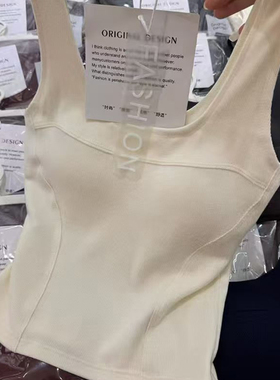 两条39妃子纪3020马甲线设计磨毛吊带背心女方领带胸垫一体美背上