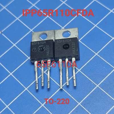 进口原字IPP65R110CFDA 65F6110A TO-220 110MR 650V 新能源mos管