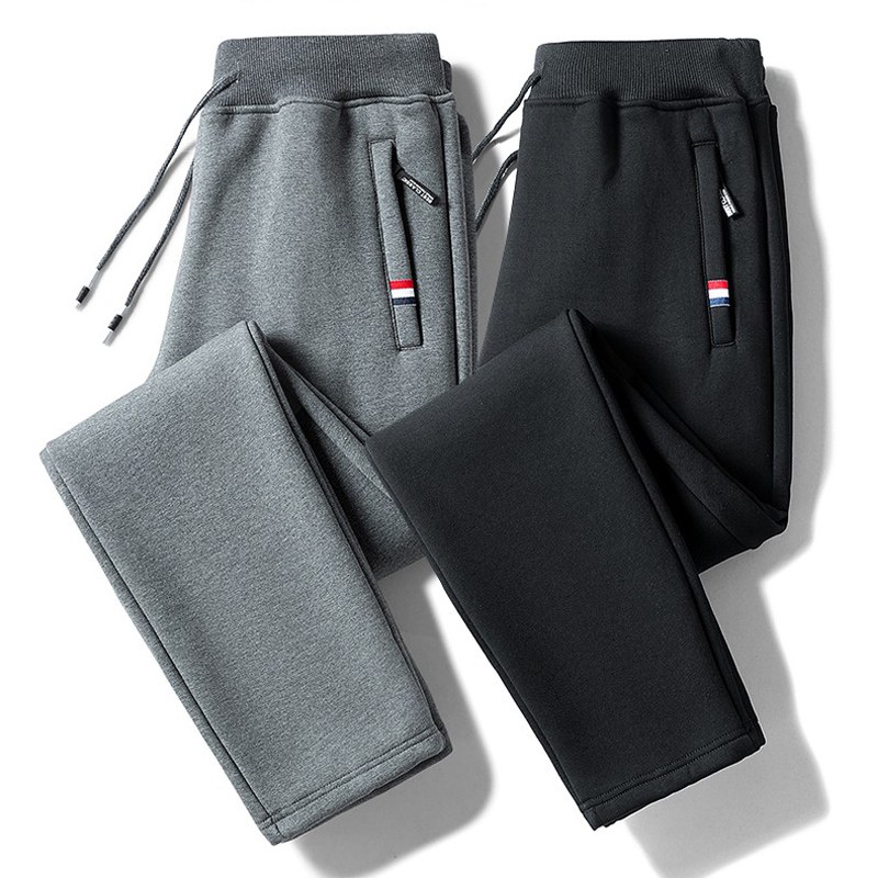 中老年纯棉裤子男士春秋薄款休闲运动裤宽松大码爸爸直筒卫裤子男