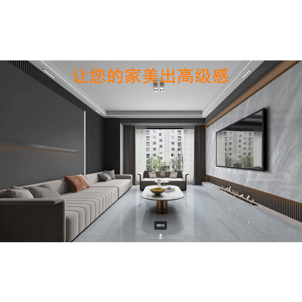 轻奢客厅通体大理石大板岩板东鹏瓷砖750x1500卧室厨卫耐磨墙地砖