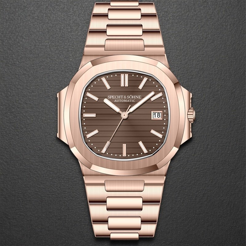 高端奢华男士全自动机械手表日本进口机芯夜光防水钢王鹦鹉螺手表