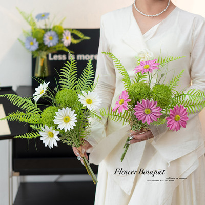 手感波斯菊仿真花假花手札花束