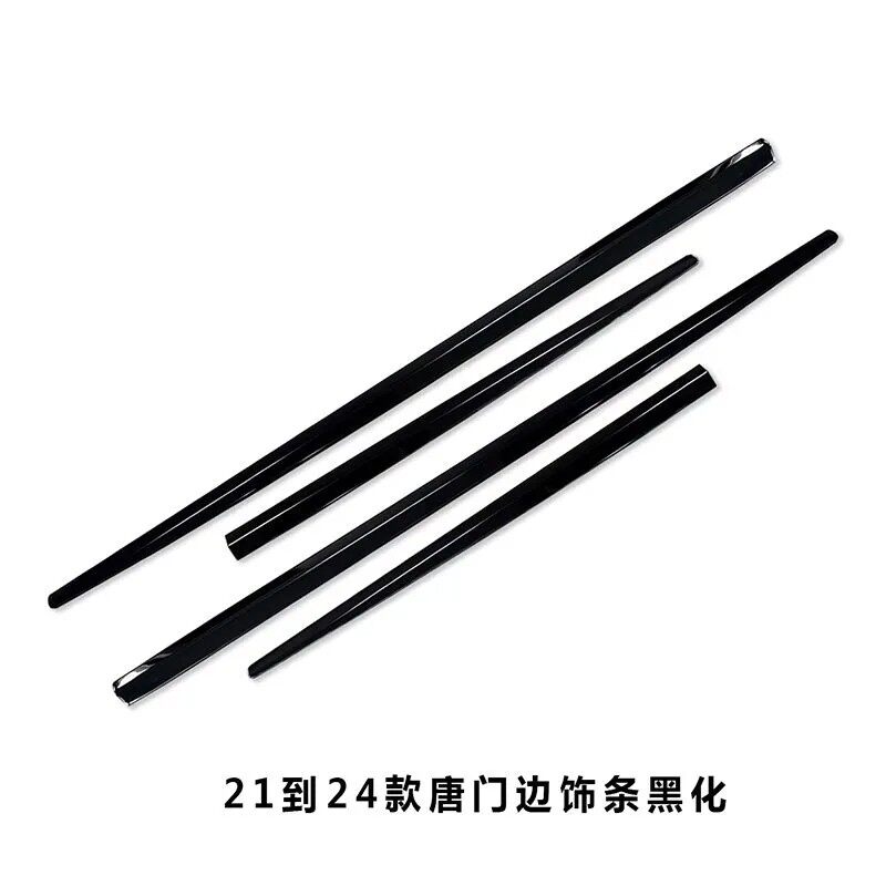 比亚迪唐黑化车窗门边亮条改装