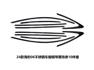 海豹06DMI车窗亮条黑化饰条改装