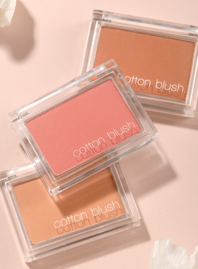 韩国Missha谜尚棉花糖单色腮红干枯玫瑰15444高光修容奶茶粉杏色