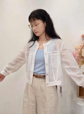 可路莎专柜251048春夏休闲莱赛尔天丝防晒外套女长袖衬衫