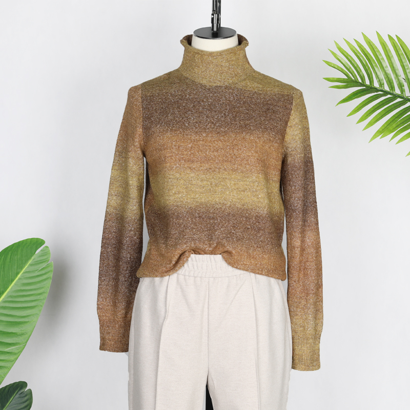 可路莎c209714渐变修身内搭毛衣