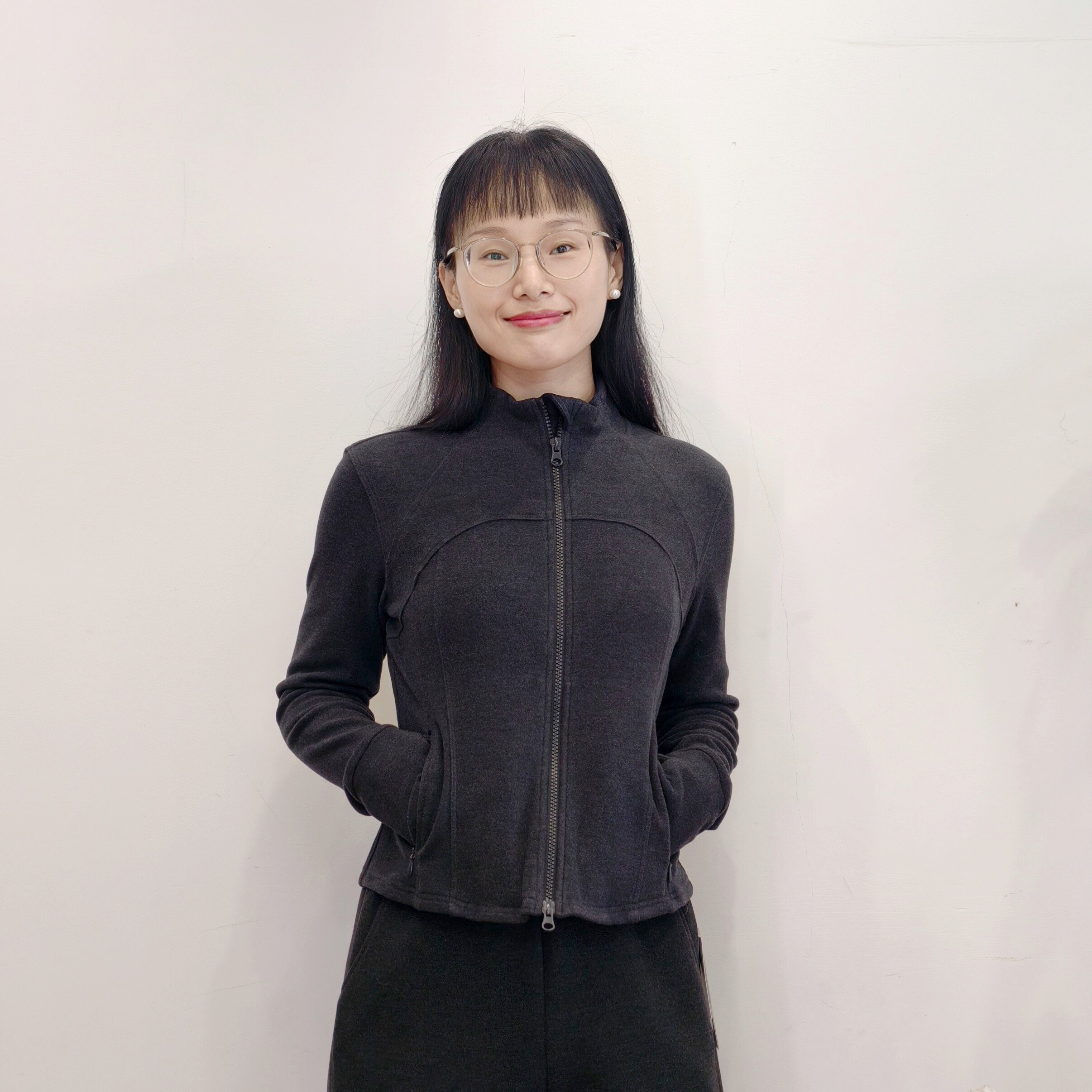 可路莎专柜254327A秋冬修身瑜伽服女双头拉链立领短外套