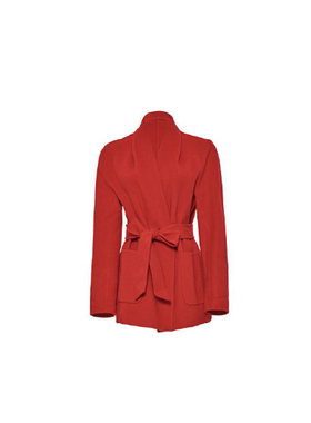 可路莎专柜238888秋冬新款慵懒睡袍风双面女休闲毛呢外套中长款