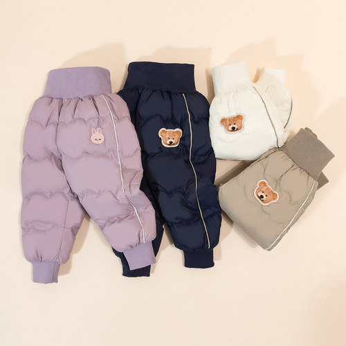 贝贝怡童装儿童羽绒裤冬季