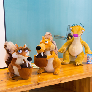 毛绒玩具松鼠猛兽大象剑齿虎公仔儿童礼物女冰河世纪卡通动漫玩偶