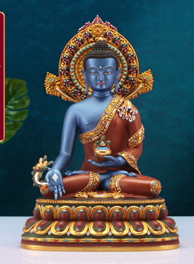 纯铜彩绘多尺寸摆件藏风