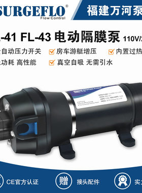 FL-43大流量灌装水泵110V220V家用自吸隔膜泵洗碗机洗衣机增压泵