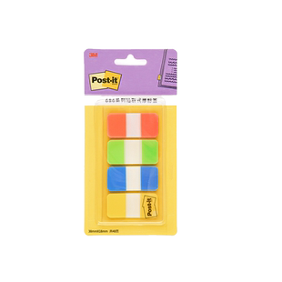 美国3M索引标签贴加厚便利贴post-it学生用防水透明分类指示贴不宜留胶可反复粘贴目录备注书签贴荧光n次贴