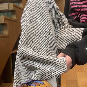 美式高街裤子男春秋宽松直筒休闲裤子男生青少年阔腿长裤平角裤