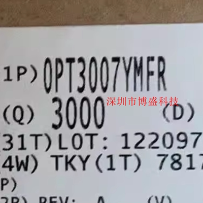 原装 OPT3006 /3007 YMFR /YMFT超薄环境光传感器芯片 PICOSTAR-6