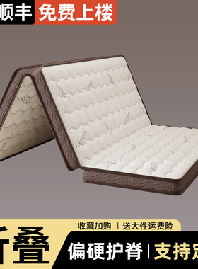 折叠床垫硬垫子纯椰棕榈天然3e环保偏硬护脊10厘米家用定制薄床垫