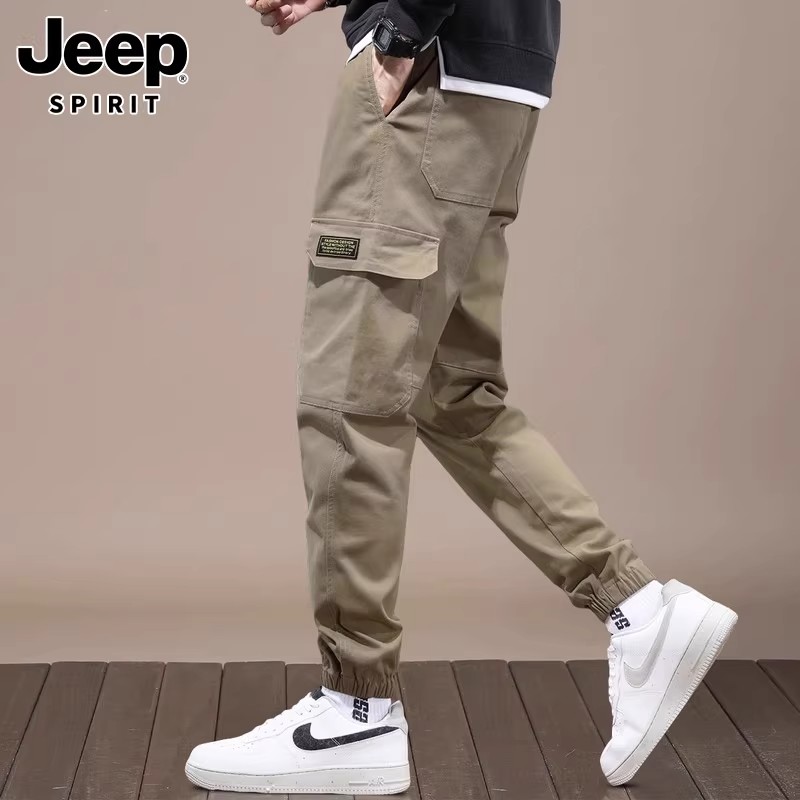 Jeep男士休闲裤夏季薄款帅气宽松