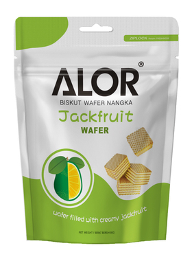 亚罗星ALOR马来西亚进口威化饼干办公室零食菠萝蜜威化饼干80g/包