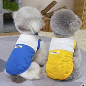 狗狗衣服夏季 网眼透气拼色背心宠物猫小型犬小狗泰迪比熊博美 薄款