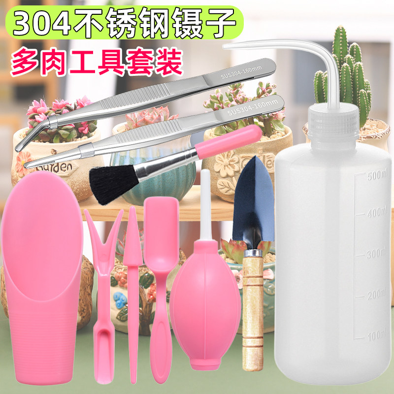 304不锈钢镊子多肉工具套装