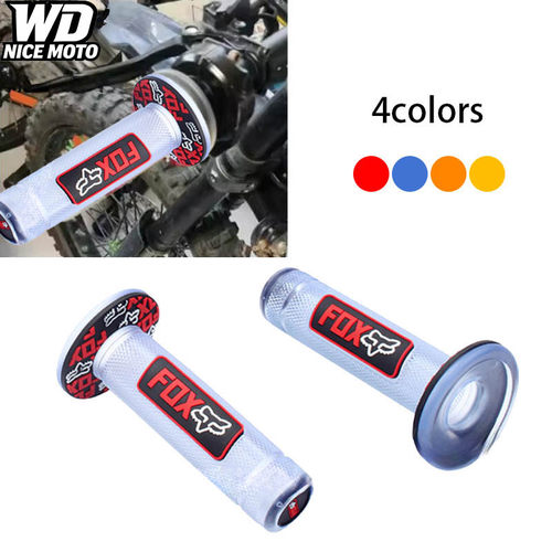 WD NICE MOTO越野摩托ATV四轮 改装透明彩胶狐狸头手把胶把套