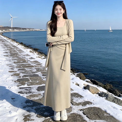 高级感轻奢卡其色休闲套装女春秋