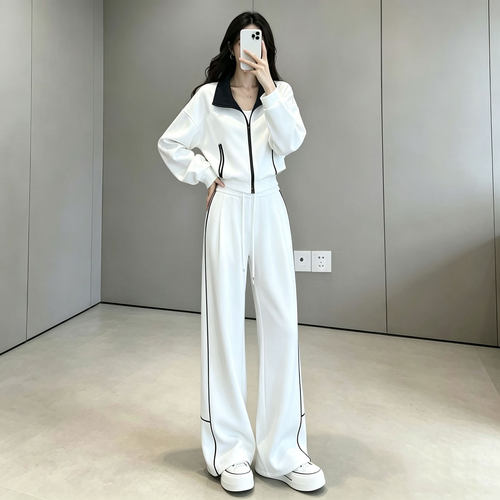 韩系chic别致休闲运动套装女新款