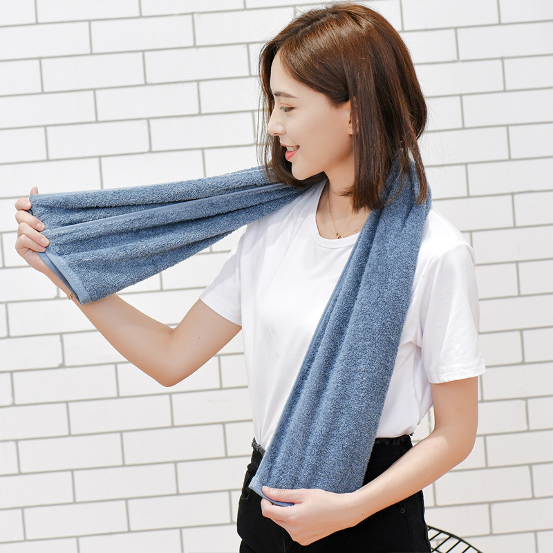 旅行加长运动毛巾竹纤维冰凉吸汗健身跑步成人男女通用擦汗巾