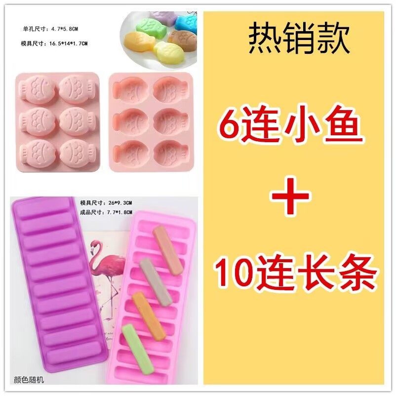 6-Cavity Fish and Cat Paw Silicone Chocolate Mold - Product image 4