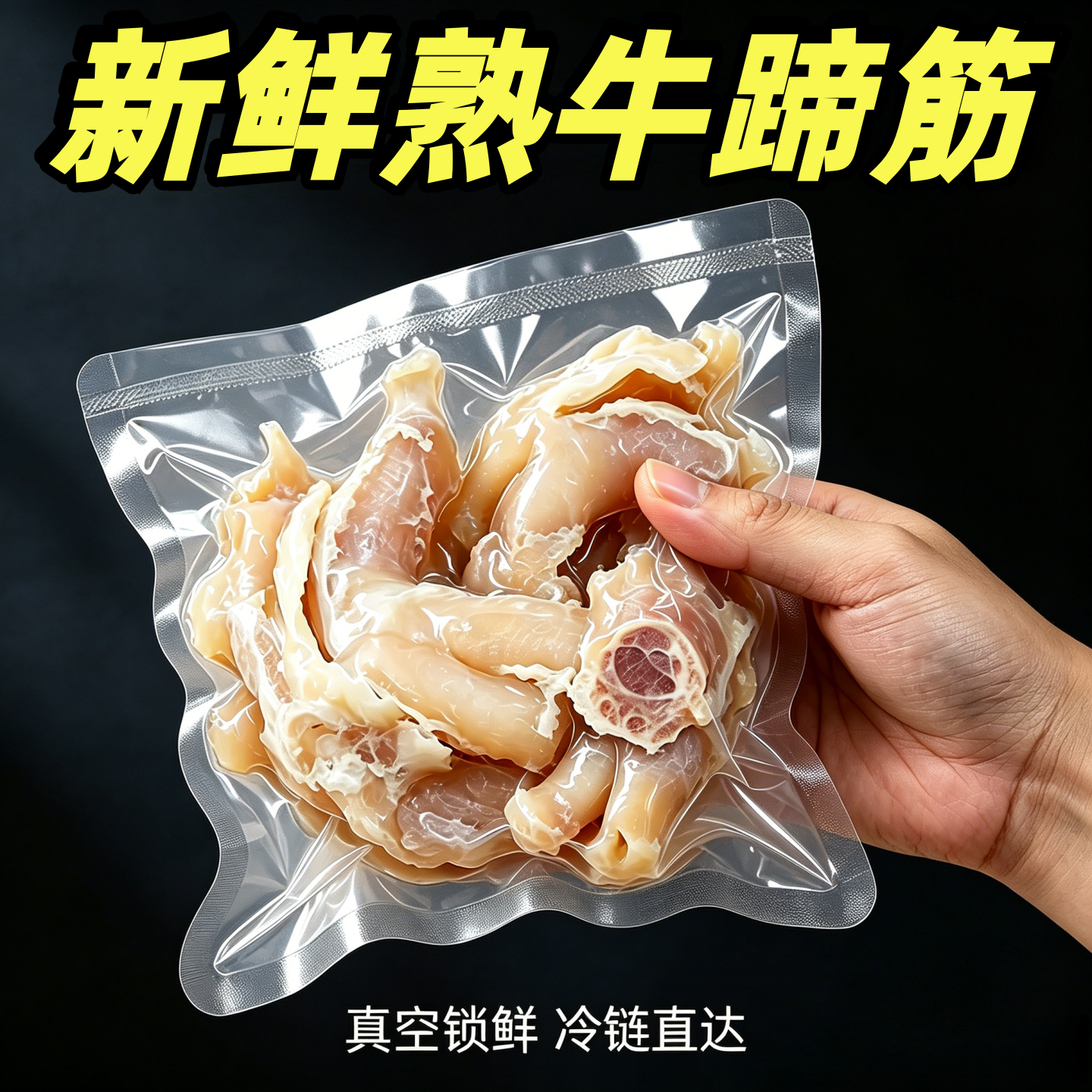 牛筋牛蹄筋生鲜半成品火锅烧烤用