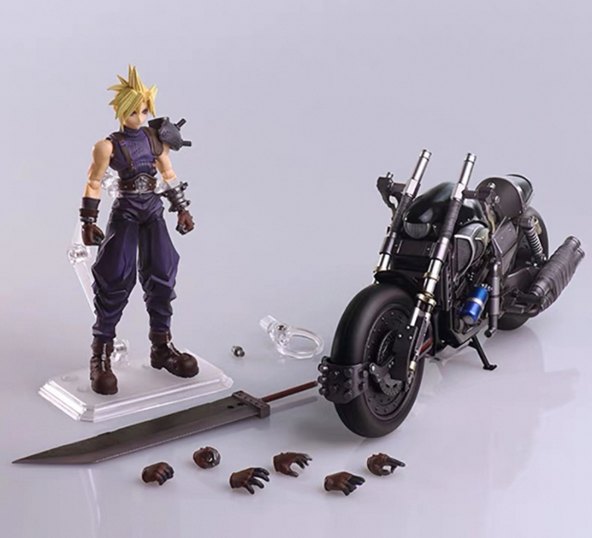 SE BRING ARTS最终幻想7 FF7 克劳德 哈迪戴德那日版现货