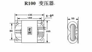 380V变220V R型电源变压器100W 130W R100变压器 可定做各种规格
