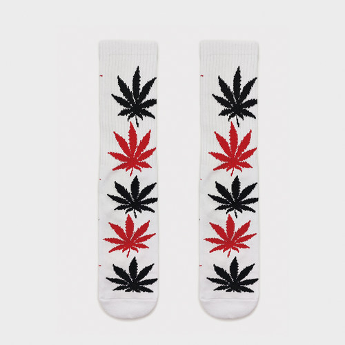 HBJ-H*F男女中筒袜潮牌枫叶提花