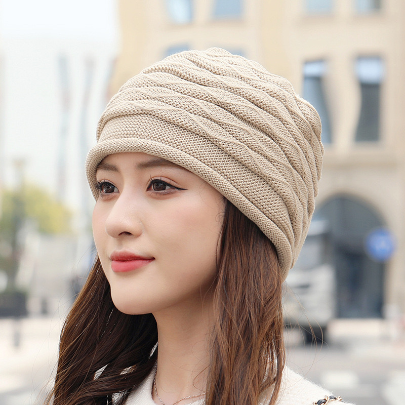 秋冬新款毛线帽保暖针织帽