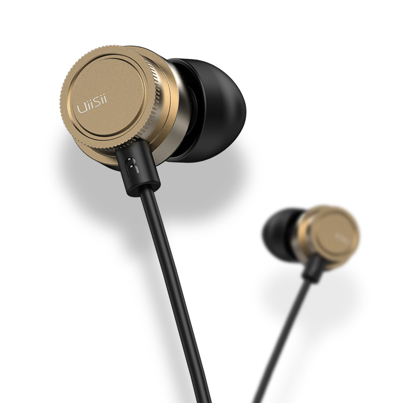 UiiSii 云仕HM13编织线金属音腔高音质有线耳机带麦重低音入耳式