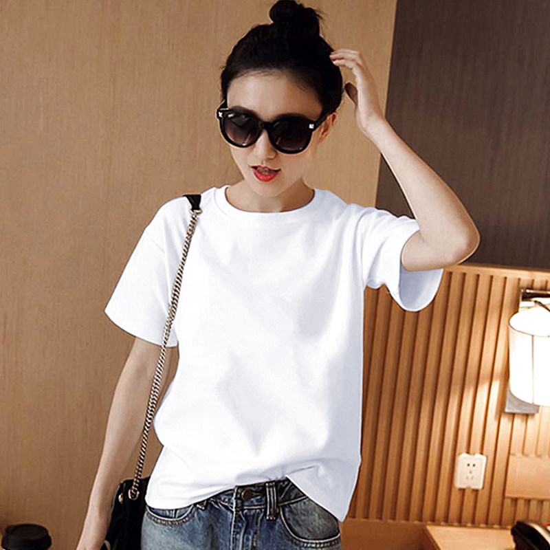Pure white Short sleeved T-shirt Easy ins summer Women's wear Korean Edition Easy Ultra-fire half sleeve T-shirt jacketin the Women's clothing/Boutique , 时尚防晒服 category - from Buy2taobao.com to provide professional Taobao agent buy service