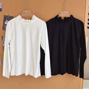 女生立领气质款 套头打底衫 秋季 百搭修身 长袖 日系