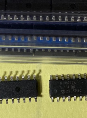 原装正品 MCP6024-ESL  封装SOP1-4  运算放大器芯片