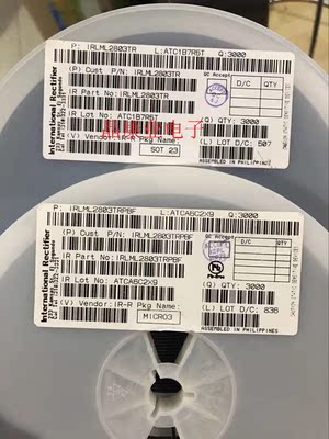 IRLML2803TRPBF 丝印BEILO  SOT-23  原装正品 IRLML2803