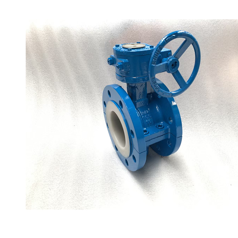 厂家直供D341F46铸钢不锈钢中压法兰衬氟蝶阀 手动快速型衬氟蝶阀