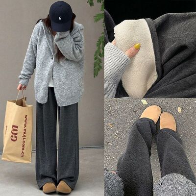 2025新款小个子糯米裤女秋冬加绒