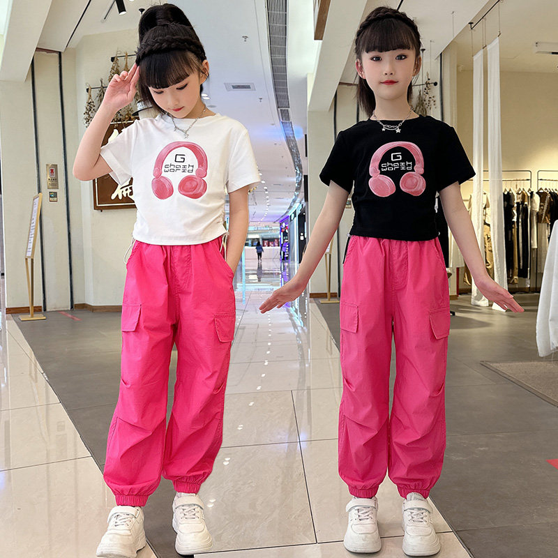 女童夏季两件套装大儿童女孩夏款女装网红洋气时髦夏装潮衣服8岁9