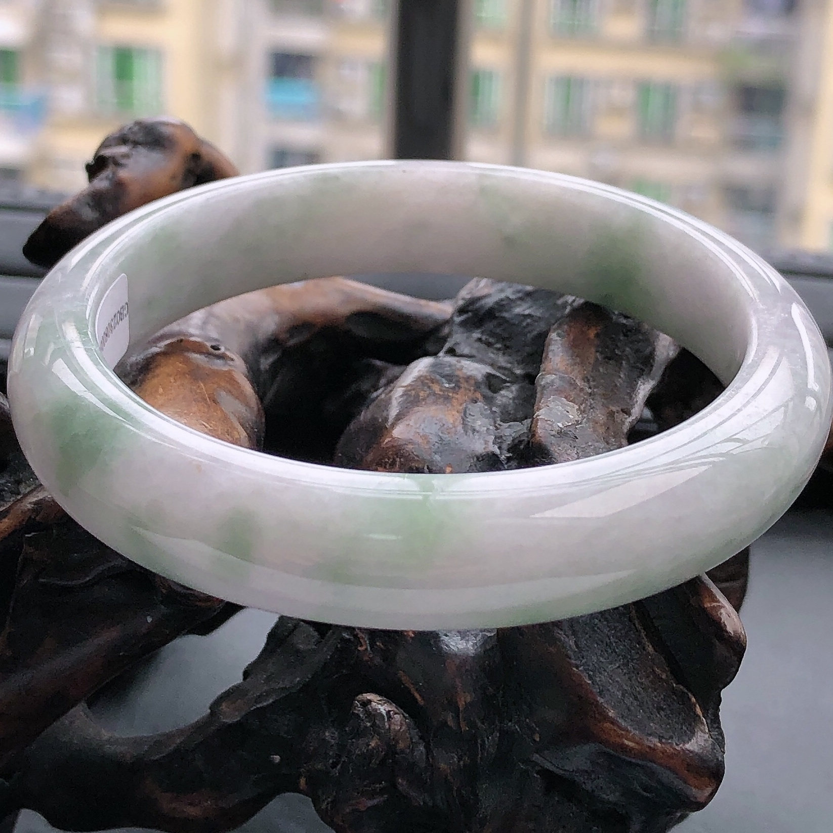 58圈缅甸天然翡翠A货正圈手镯