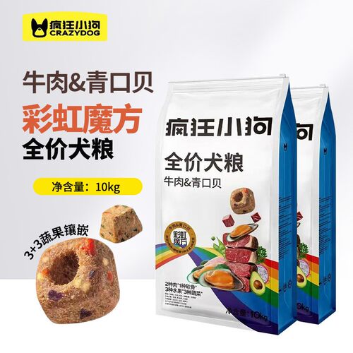 疯狂小狗全价犬粮10kg护关节