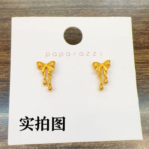 黄金色少女巡礼耳钉仿越南沙金甜