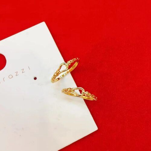 马蹄扣戒指越南沙金小众设计几何